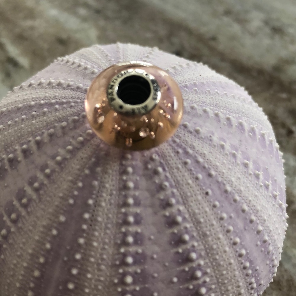 Pandora pink glass charm 💝